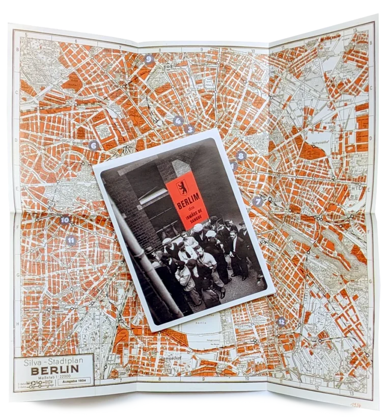Mapa dobrável de Berlim 1930